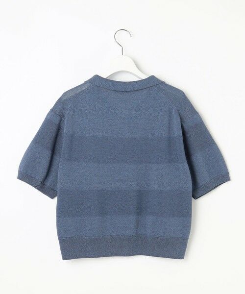 L size ONWARD(大きいサイズ) / エルサイズオンワード ニット・セーター | 【洗える】ペーパーブレンドスキッパーポロ ニット | 詳細8