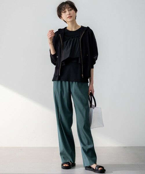 L size ONWARD(大きいサイズ) / エルサイズオンワード パーカー | 【洗える】シャイニーシアー ニット パーカー | 詳細14