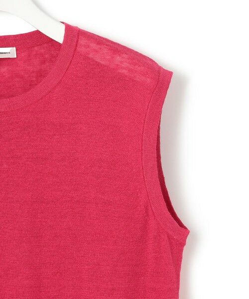 L size ONWARD(大きいサイズ) / エルサイズオンワード ニット・セーター | 【洗える】ピュアリネンハイゲージ ノースリーブ ニット | 詳細12