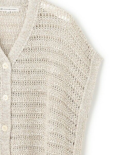 L size ONWARD(大きいサイズ) / エルサイズオンワード ベスト | 【洗える】テープミックススカシ ドルマン ニットベスト | 詳細6