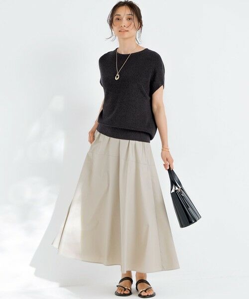 L size ONWARD(大きいサイズ) / エルサイズオンワード ニット・セーター | 【洗える】コットンアセテート オーバーサイズ ニット | 詳細5