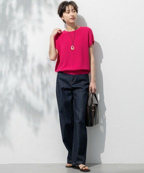 L size ONWARD(大きいサイズ) / エルサイズオンワード ニット・セーター | 【洗える】コットンアセテート オーバーサイズ ニット | 詳細14