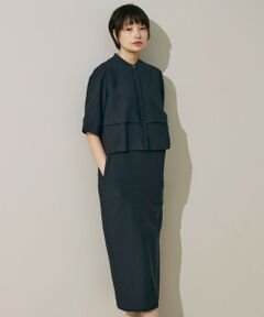 L size ONWARD(大きいサイズ) / エルサイズオンワード ロング・マキシ丈ワンピース | 【接触冷感・洗える】 ワッシャーツイル ワンピース