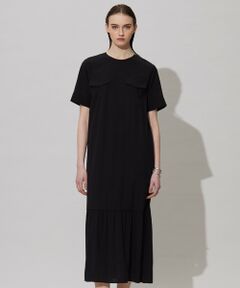 L size ONWARD(大きいサイズ) / エルサイズオンワード ロング・マキシ丈ワンピース | 【接触冷感・UVカット・洗える】 T/Rドライリネン ワンピース