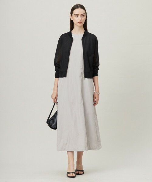 L size ONWARD(大きいサイズ) / エルサイズオンワード ロング・マキシ丈ワンピース | 【洗える】 ハイマルチメモリータフタ ワンピース | 詳細6