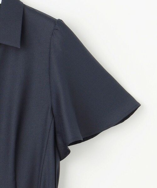 L size ONWARD(大きいサイズ) / エルサイズオンワード ロング・マキシ丈ワンピース | 【接触冷感・UVカット・速乾】スムージーポリエステル シャツワンピース | 詳細13