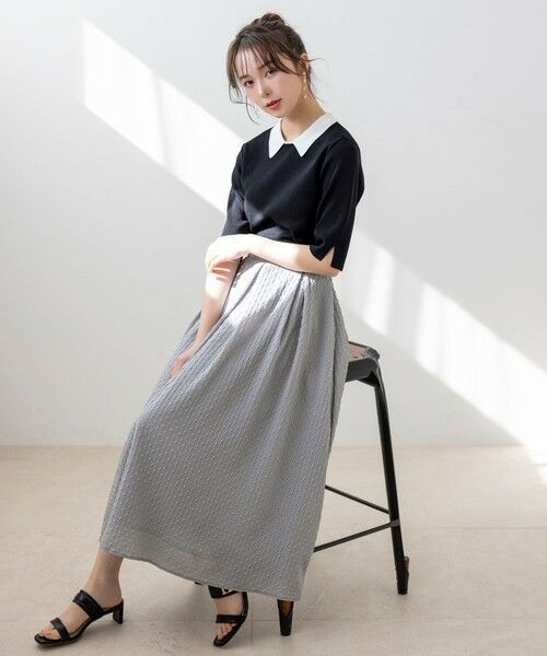 24AW 今期 HER.ニットスカート+レギンス セット新品未使用 完売 セットアップ ニット レディース 秋 冬 スカート タイト ニット