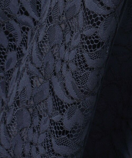 L size ONWARD(大きいサイズ) / エルサイズオンワード ロング・マキシ丈ワンピース | 【洗える】フラワーリーフコードレース ワンピース | 詳細10