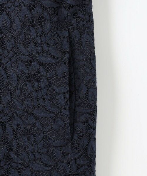 L size ONWARD(大きいサイズ) / エルサイズオンワード ロング・マキシ丈ワンピース | 【洗える】フラワーリーフコードレース ワンピース | 詳細7