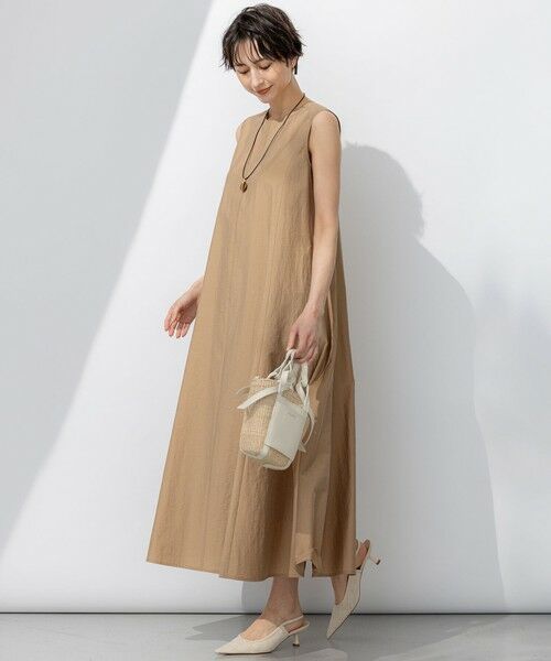 L size ONWARD(大きいサイズ) / エルサイズオンワード ロング・マキシ丈ワンピース | 【洗える】MANTECO ブライトワッシャー ワンピース | 詳細2