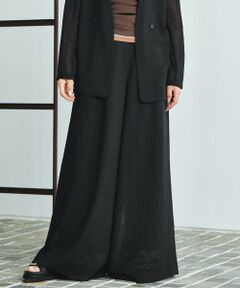 L size ONWARD(大きいサイズ) / エルサイズオンワード その他パンツ | 【一部カラーのみ接触冷感・洗える】UnleashLite タックパンツ