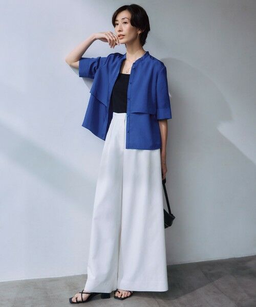 L size ONWARD(大きいサイズ) / エルサイズオンワード その他パンツ | 【一部カラーのみ接触冷感・洗える】UnleashLite タックパンツ | 詳細1