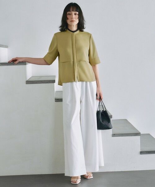 L size ONWARD(大きいサイズ) / エルサイズオンワード その他パンツ | 【一部カラーのみ接触冷感・洗える】UnleashLite タックパンツ | 詳細4