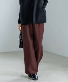 L size ONWARD(大きいサイズ) / エルサイズオンワード その他パンツ | 【人気のため新色追加・接触冷感・洗える】 ワッシャーツイル ワイドストレートパンツ