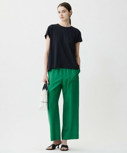 L size ONWARD(大きいサイズ) / エルサイズオンワード その他パンツ | 【人気のため新色追加・接触冷感・洗える】 ワッシャーツイル ワイドストレートパンツ | 詳細24