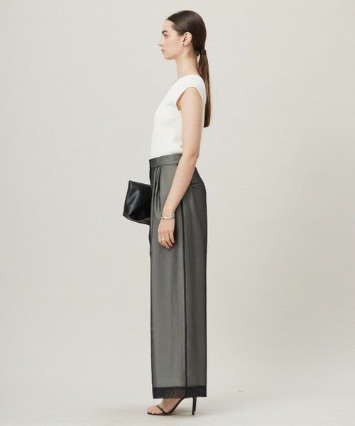 L size ONWARD(大きいサイズ) / エルサイズオンワード その他パンツ | 【洗える】 シアーレイヤードパンツ | 詳細8