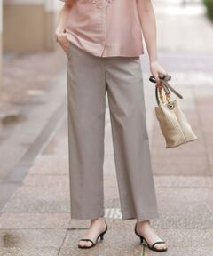 L size ONWARD(大きいサイズ) / エルサイズオンワード その他パンツ | 【洗える・接触冷感・吸水速乾】ドライリネンストレッチ ワイド パンツ