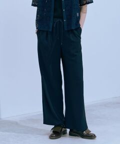 L size ONWARD(大きいサイズ) / エルサイズオンワード その他パンツ | 【洗える・接触冷感・吸水速乾】Lightジョーゼット ワイド パンツ