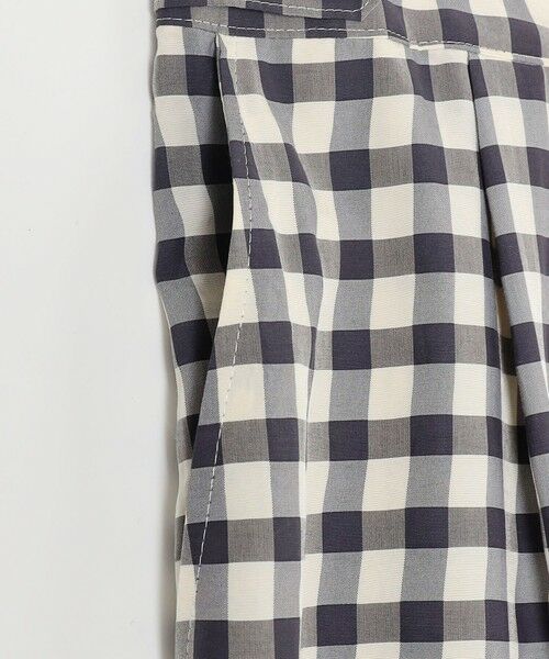 L size ONWARD(大きいサイズ) / エルサイズオンワード その他パンツ | 【洗える】アセVisギンガム イージー パンツ | 詳細8