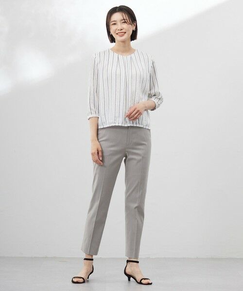 L size ONWARD(大きいサイズ) / エルサイズオンワード その他パンツ | 【セットアップ対応・洗える・撥水】コットンFITTY テーパード パンツ | 詳細21