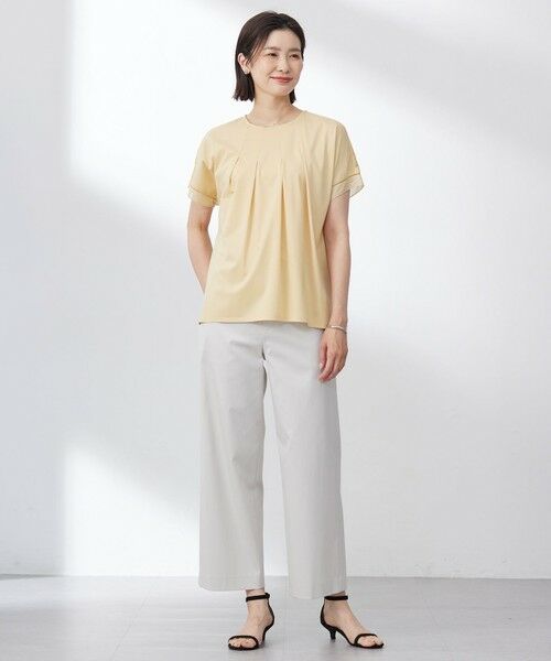 L size ONWARD(大きいサイズ) / エルサイズオンワード その他パンツ | 【セットアップ対応・洗える・撥水】コットンFITTY ストレート パンツ | 詳細4