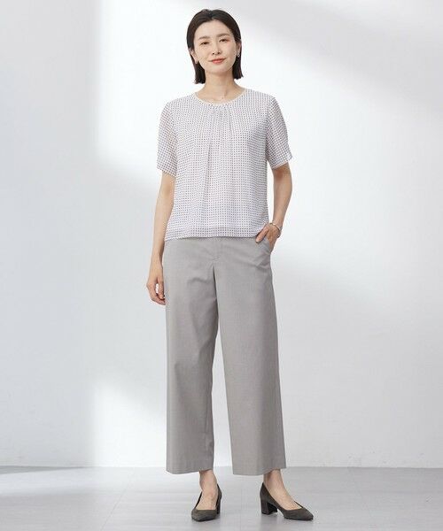 L size ONWARD(大きいサイズ) / エルサイズオンワード その他パンツ | 【セットアップ対応・洗える・撥水】コットンFITTY ストレート パンツ | 詳細28