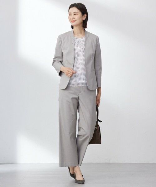 L size ONWARD(大きいサイズ) / エルサイズオンワード その他パンツ | 【セットアップ対応・洗える・撥水】コットンFITTY ストレート パンツ | 詳細29