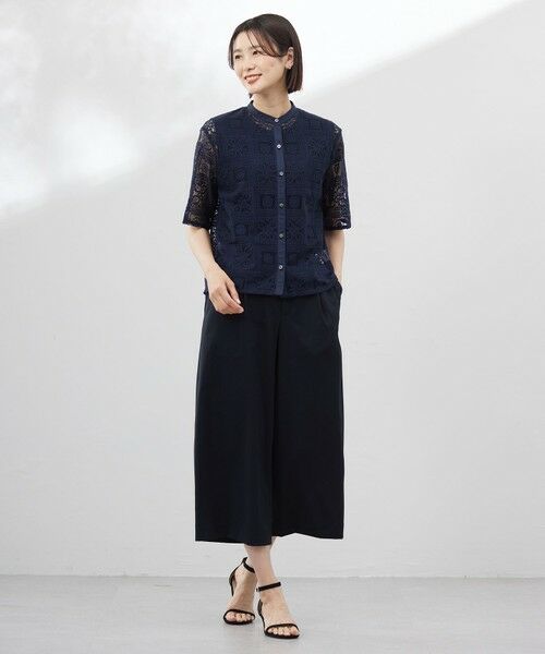 L size ONWARD(大きいサイズ) / エルサイズオンワード その他パンツ | 【洗える】GORIAN TWILL クロップド パンツ | 詳細22