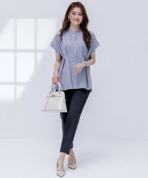 L size ONWARD(大きいサイズ) / エルサイズオンワード その他パンツ | 【ストレッチ・接触冷感・撥水・UVカット・洗える】エアリーストレッチ テーパードパンツ | 詳細3