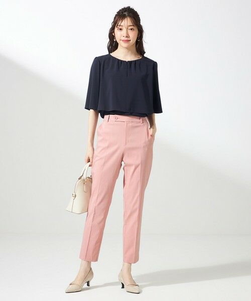 L size ONWARD(大きいサイズ) / エルサイズオンワード その他パンツ | 【ストレッチ・接触冷感・撥水・UVカット・洗える】エアリーストレッチ テーパードパンツ | 詳細8