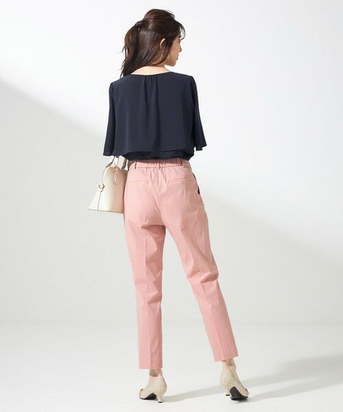 L size ONWARD(大きいサイズ) / エルサイズオンワード その他パンツ | 【ストレッチ・接触冷感・撥水・UVカット・洗える】エアリーストレッチ テーパードパンツ | 詳細10