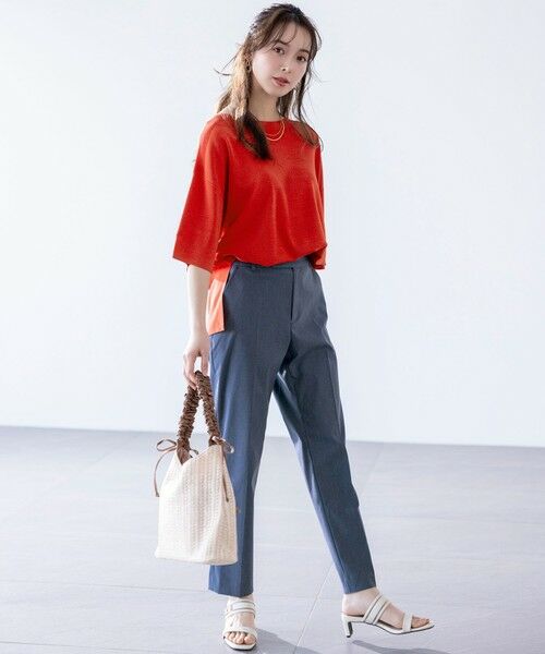 L size ONWARD(大きいサイズ) / エルサイズオンワード その他パンツ | 【ストレッチ・接触冷感・撥水・UVカット・洗える】エアリーストレッチ テーパードパンツ | 詳細26