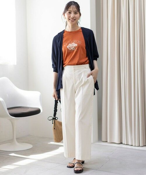 L size ONWARD(大きいサイズ) / エルサイズオンワード その他パンツ | 【ストレッチ・接触冷感・撥水・UVカット・洗える】エアリーストレッチ ワイドパンツ | 詳細23