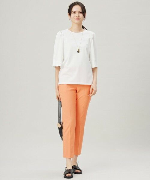 L size ONWARD(大きいサイズ) / エルサイズオンワード その他パンツ | 【SHIHOさん着用・昨年大好評・新色追加・後ろウエストゴム】シェルタリングテーパード パンツ | 詳細14