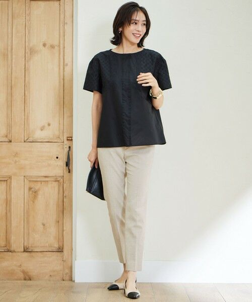 L size ONWARD(大きいサイズ) / エルサイズオンワード その他パンツ | 【接触冷感・UVカット・吸水速乾・洗える】シェルタリングテーパード パンツ | 詳細17