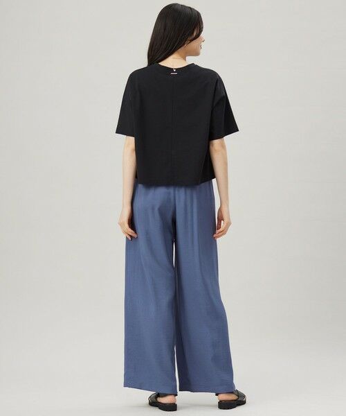 L size ONWARD(大きいサイズ) / エルサイズオンワード その他パンツ | 【カタログ掲載・セットアップ対応・接触冷感・UVケア・洗える】エアリーツイルワイド パンツ | 詳細7