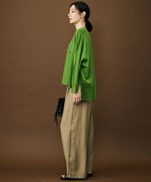 L size ONWARD(大きいサイズ) / エルサイズオンワード その他パンツ | 【SHIHOさん着用・ご好評アイテム・新色追加・セットアップ対応】エアリーツイルワイド パンツ | 詳細30