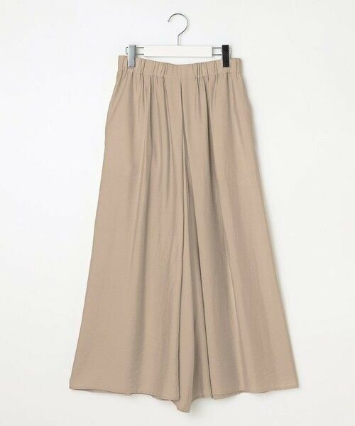 L size ONWARD(大きいサイズ) / エルサイズオンワード ショート・ハーフ・半端丈パンツ | 【カタログ掲載・ご好評アイテム・累計2500本・新色追加・ウエストゴム・セットアップ対応】エアリーツイルキュロット パンツ | 詳細4