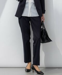 L size ONWARD(大きいサイズ) / エルサイズオンワード その他パンツ | 【セットアップ対応/洗える】ストレッチシャンブレー テーパード パンツ