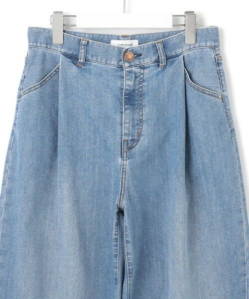 Oggi6月号掲載/接触冷感】23区DENIM サマー タック ワイド