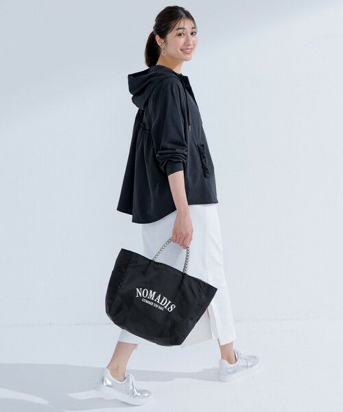 L size ONWARD(大きいサイズ) / エルサイズオンワード ミニ・ひざ丈スカート | 【洗える】シェルタリングドライサテン タイトスカート | 詳細2