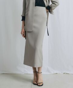 L size ONWARD(大きいサイズ) / エルサイズオンワード ミニ・ひざ丈スカート | 【WEB＆一部店舗限定】 SerikaWorsted スカート