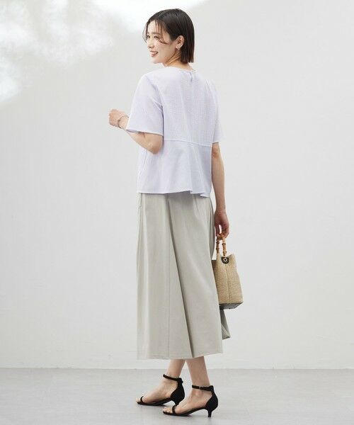 L size ONWARD(大きいサイズ) / エルサイズオンワード ミニ・ひざ丈スカート | 【洗える】トリコットバイオ フレア スカート | 詳細20