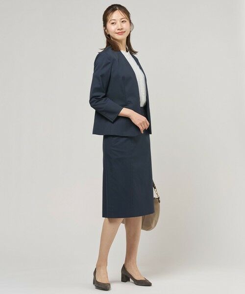 L size ONWARD(大きいサイズ) / エルサイズオンワード ミニ・ひざ丈スカート | 【セットアップ対応・洗える・撥水】コットンFITTY スカート | 詳細24