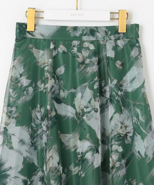 L size ONWARD(大きいサイズ) / エルサイズオンワード ミニ・ひざ丈スカート | 【WEB・一部店舗限定】ハッチングフラワープリント スカート | 詳細21