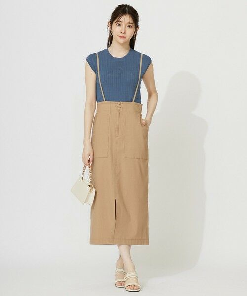 L size ONWARD(大きいサイズ) / エルサイズオンワード ミニ・ひざ丈スカート | 【2WAY】フロントジップタイト スカート | 詳細28