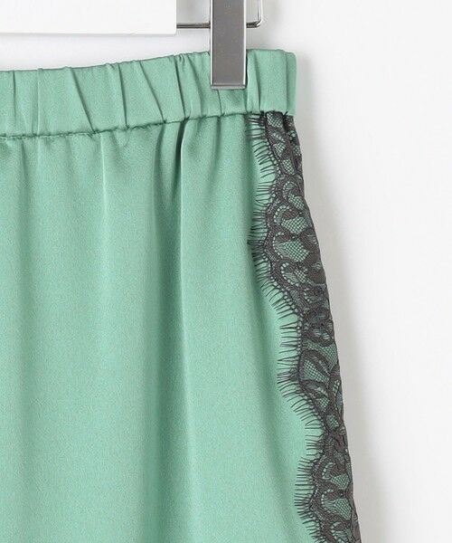 L size ONWARD(大きいサイズ) / エルサイズオンワード ミニ・ひざ丈スカート | 【洗える】サテンレース スカート | 詳細11