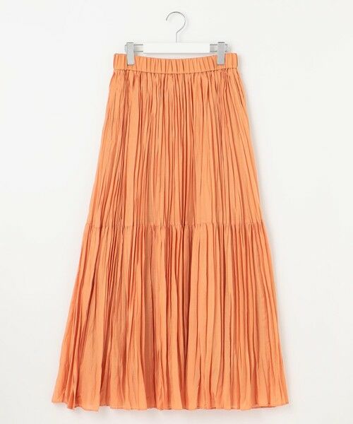 L size ONWARD(大きいサイズ) / エルサイズオンワード ロング・マキシ丈スカート | 【接触冷感・洗える】ハンドワッシャープリーツ スカート | 詳細10