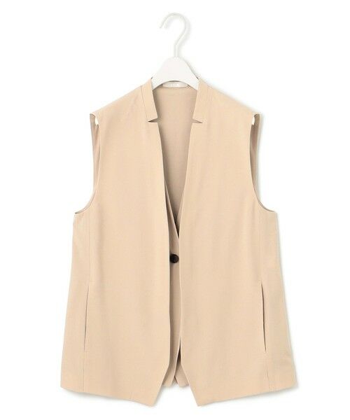 L size ONWARD(大きいサイズ) / エルサイズオンワード ベスト | 【接触冷感・UVカット・洗える】 T/Rドライリネン ジレ | 詳細8