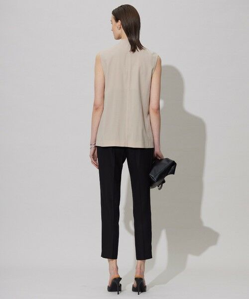 L size ONWARD(大きいサイズ) / エルサイズオンワード ベスト | 【接触冷感・UVカット・洗える】 T/Rドライリネン ジレ | 詳細3